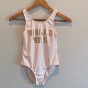 Mermaid Vibes pink swimsuit